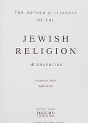 Tapa de The Oxford dictionary of the Jewish religion