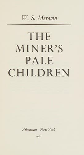 Tapa de Miners Pale Children Ppr