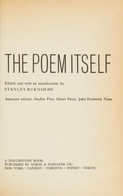 Tapa de The Poem itself