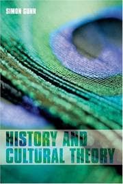 Tapa de History and Cultural Theory