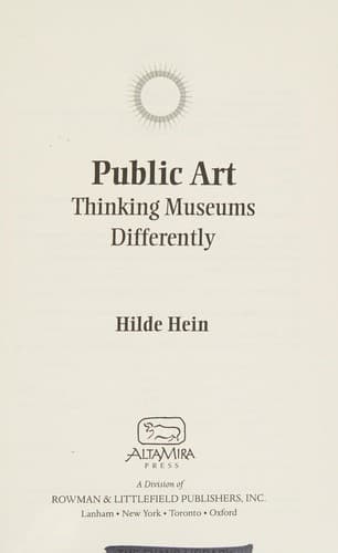 Tapa de Public art