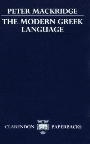 Tapa de The Modern Greek Language
