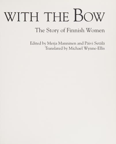 Tapa de The Lady with the bow