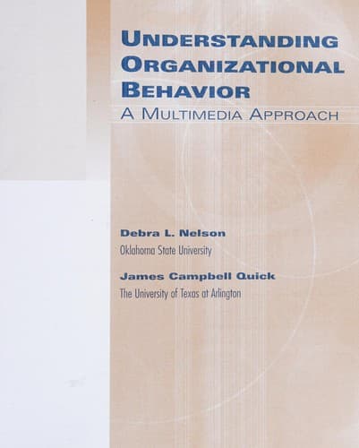 Tapa de Understanding organizational behavior