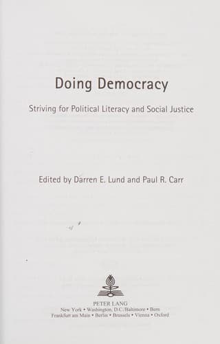 Tapa de Doing democracy