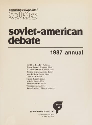 Tapa de Soviet-American debate