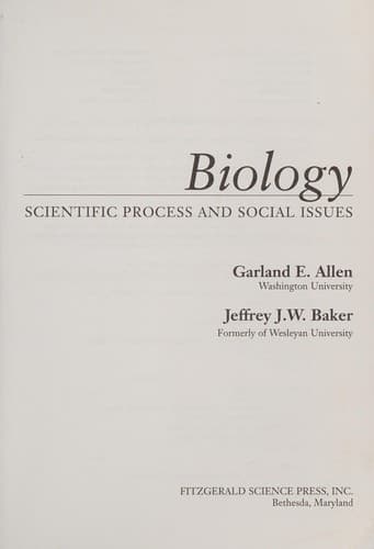 Tapa de Biology
