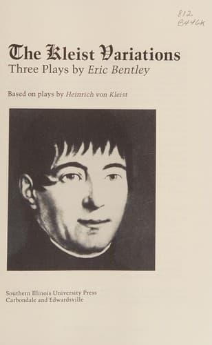 Tapa de The Kleist variations