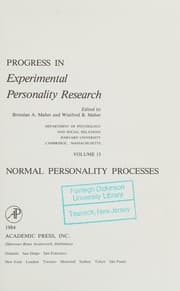 Tapa de Normal personality processes