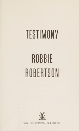 Tapa de Testimony