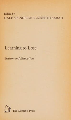 Tapa de Learning to lose