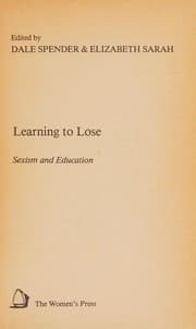 Tapa de Learning to lose
