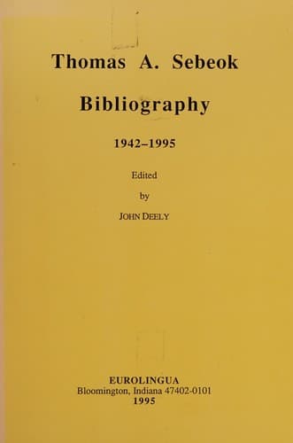 Tapa de Thomas A. Sebeok