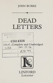 Tapa de Dead letters