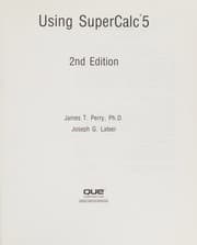 Tapa de Using SuperCalc5