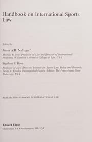 Tapa de Handbook on international sports law