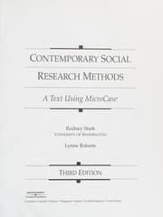 Tapa de Contemporary Social Research Methods