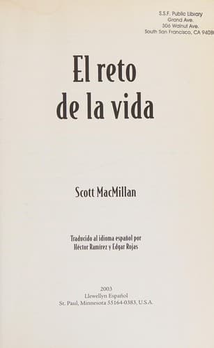 Tapa de El reto de la vida