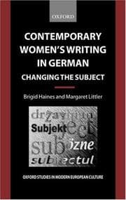 Tapa de Contemporary women's writing in German