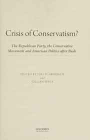 Tapa de Crisis of conservatism?