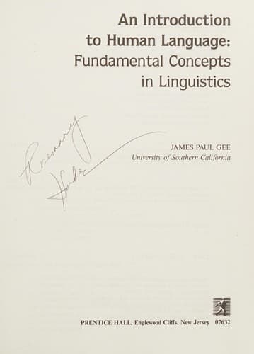 Tapa de An introduction to human language