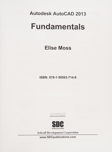 Tapa de Autodesk Autocad 2013 Fundamentals