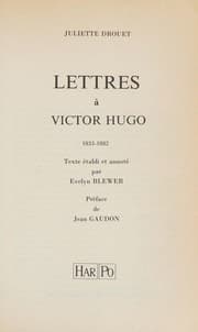 Tapa de Lettres à Victor Hugo, 1833-1882