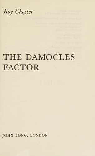 Tapa de The Damocles factor