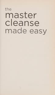 Tapa de Master Cleanse Made Easy