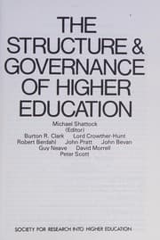 Tapa de The Structure & governance of higher education