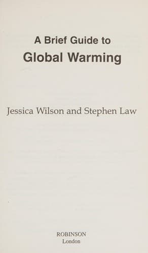 Tapa de Brief Guide to Global Warming