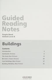 Tapa de Guided Reading Notes - Buildings