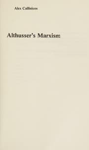 Tapa de Althusser's Marxism