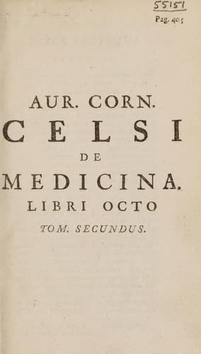 Tapa de De medicina libri octo