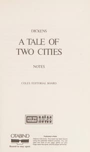 Tapa de Dickens' 'A Tale of two cities' Notes