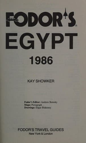 Tapa de FD Egypt 1986