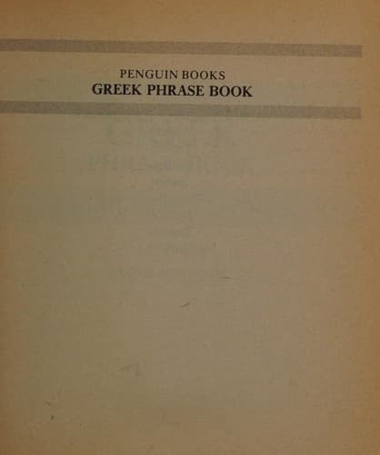 Tapa de Greek phrase book