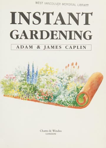 Tapa de Instant gardening