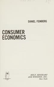 Tapa de Consumer economics