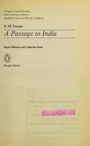 Tapa de E.M.Forster's "Passage to India" (Masterstudies)