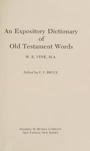 Tapa de An expository dictionary of Old Testament words