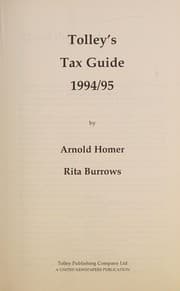 Tapa de Tolley's tax guide