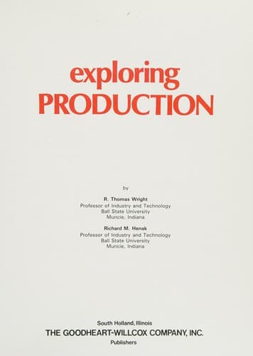 Tapa de Exploring production