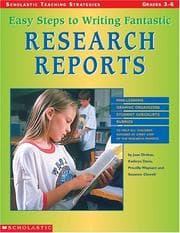 Tapa de Easy Steps to Writing Fantastic Research Reports