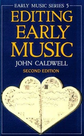 Tapa de Editing Early Music