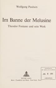 Tapa de Im Banne der Melusinne