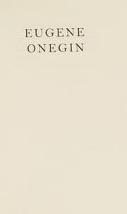 Tapa de Eugene Onegin and Other Poems