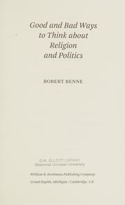 Tapa de Good and bad ways to think about religion and politics