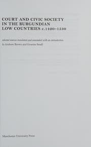 Tapa de Court and civic society in the Burgundian Low Countries c.1420-1530
