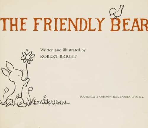Tapa de The friendly bear